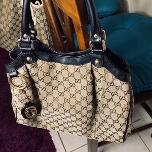 GUCCI Sukey Original GG Large Tote